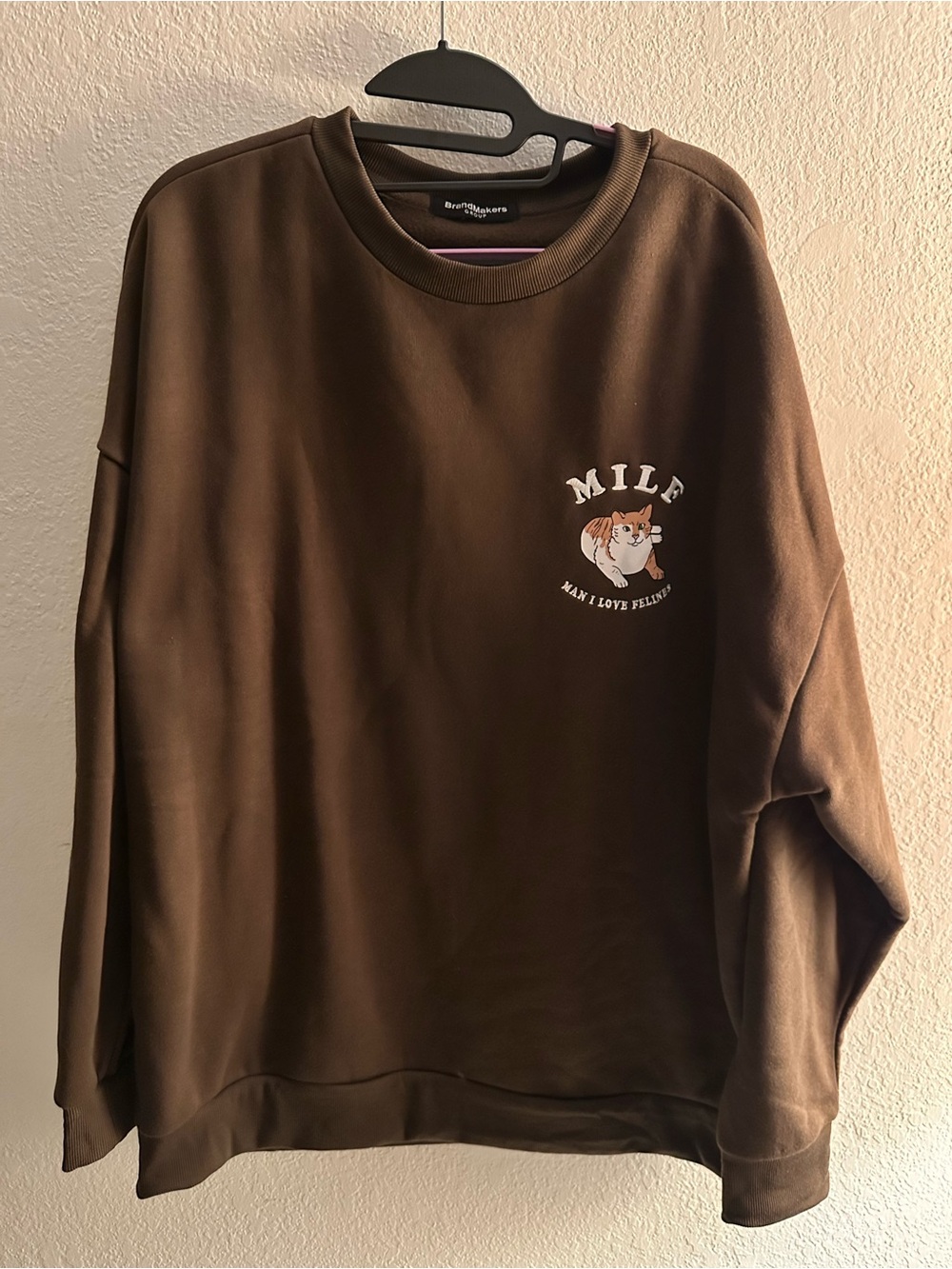 MILF Cat crewneck Sweatshirt - MILF Cat Design